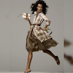 2005 Gap Plaid Trench Size Medium